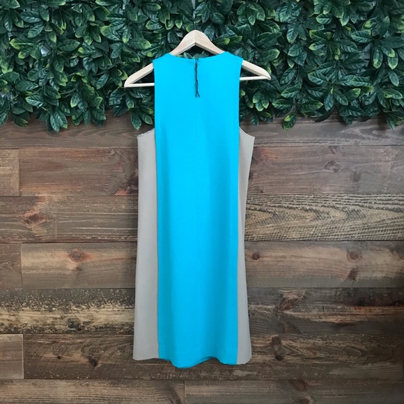 MANGO SUIT Teal/Nude Color Block Dress in size XS - Picture 5 of 6